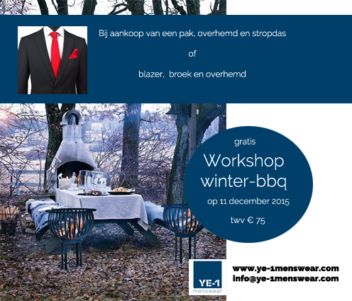 winterbbq bij YE-1 Menswear