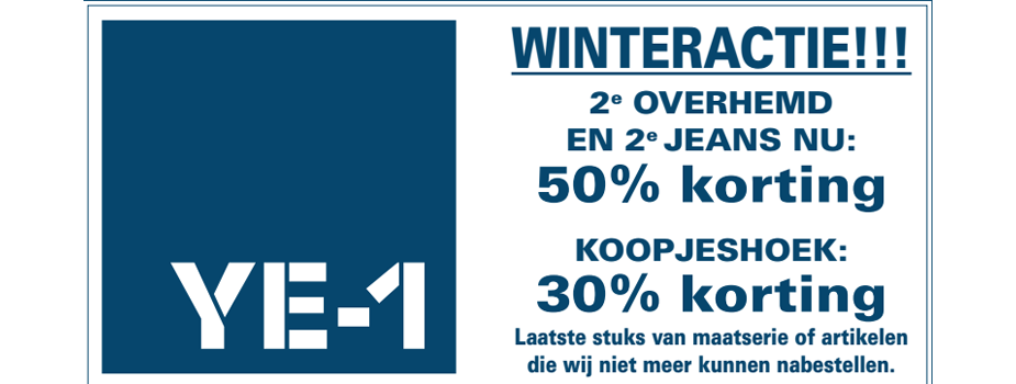 Winteractie bij Ye-1menswear