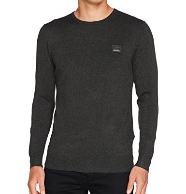 Antony morato basis trui dark melange grey j style menswear yerseke