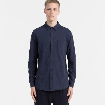 overhemd calvin klein blues heather j style menswear yerseke