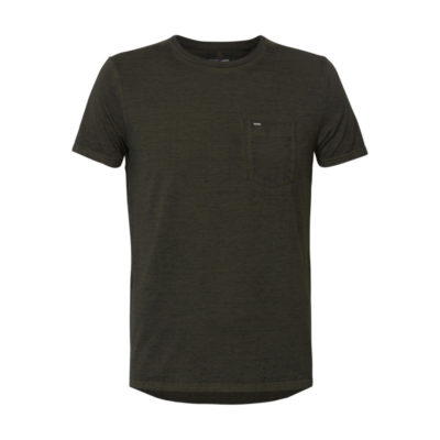T-shirt Petrol Borstzakje Forest green