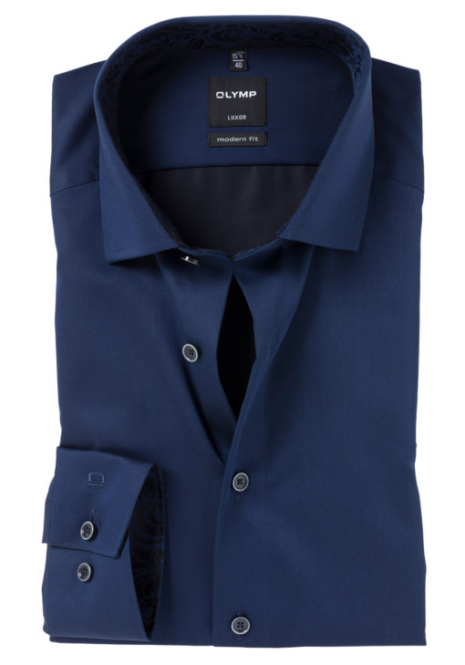 OLYMP Modern Fit overhemd, blauw (contrast) j style menswear