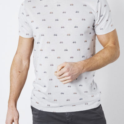 Petrol Industries t-shirt ronde hals fiets print antartica