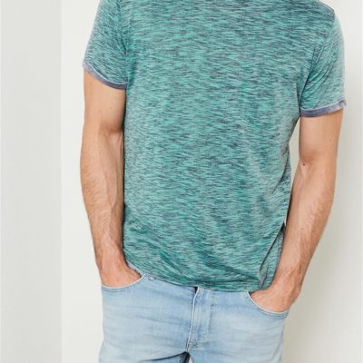 Petrol Industries t-shirt ronde hals melee lizard-green