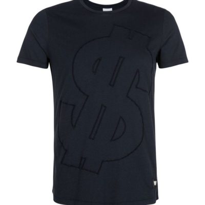 PUREWHITE DOLLAR SIGN T-SHIRT NAVY