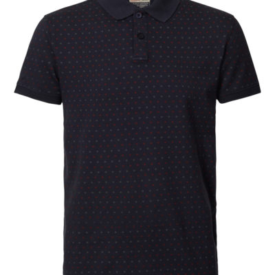 petrol industries polo stippen blauw