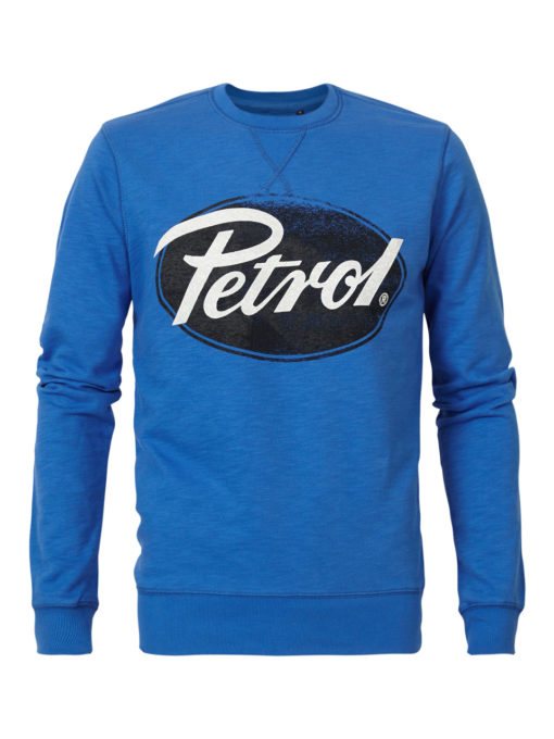 Petrol Industries Sweater Logo Ovaal blauw