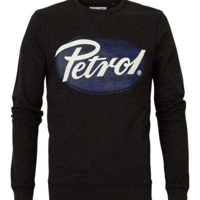 Petrol Industries Sweater Logo Ovaal zwart