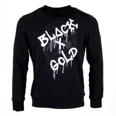 Black and Gold Sweater zwart wit