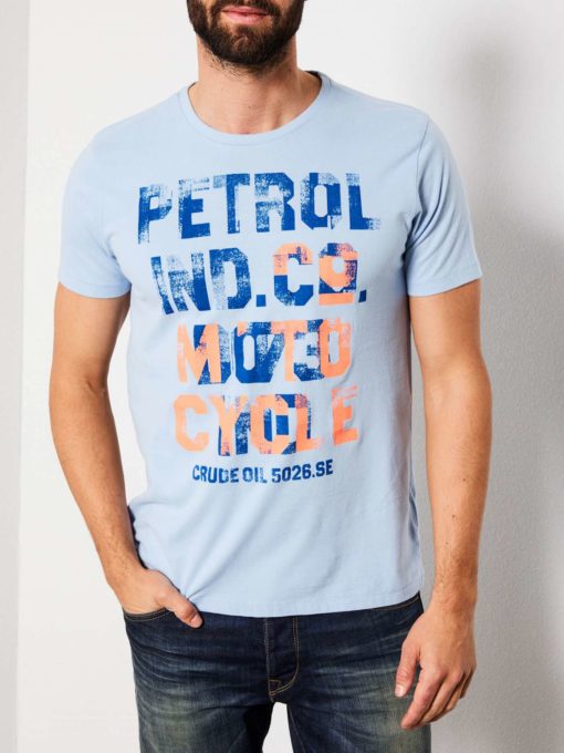Petrol industries t-shirt blauw