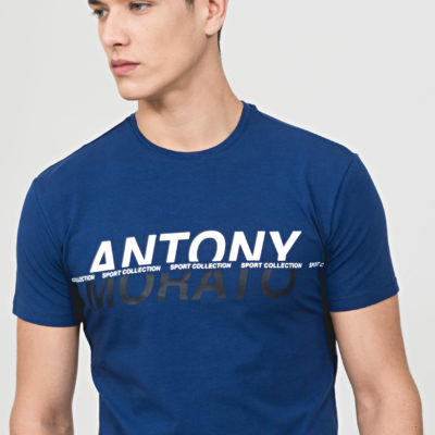 ANTONY MORATO T-SHIRT WITH TWO-TONE LOGO PRINT