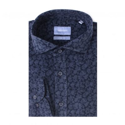 Corduroy overhemd bloemen print - Tailored Fit