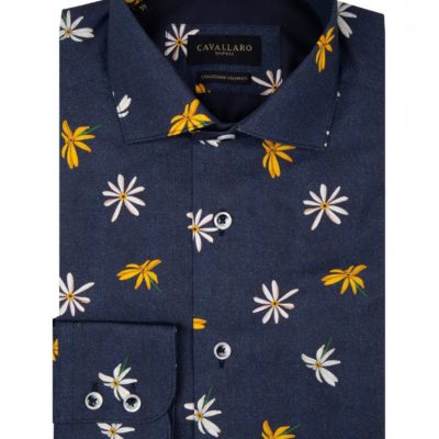 Cavallaro Napoli Fiorello shirt Donker Navy