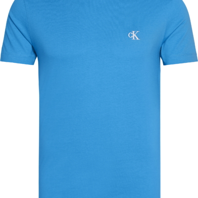 Calvin Klein Slim T-shirt van biologisch katoen COASTAL BLUE