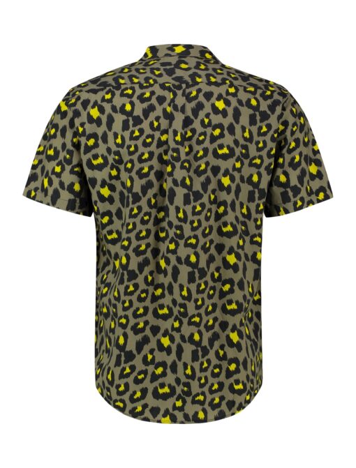 Purewhite Leopard Print Shirt Green