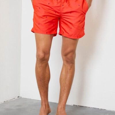 Petrol Industries Miniprint zwembroek Fiery Coral