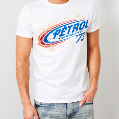 Petrol Industries Artwork T-shirt Bright White