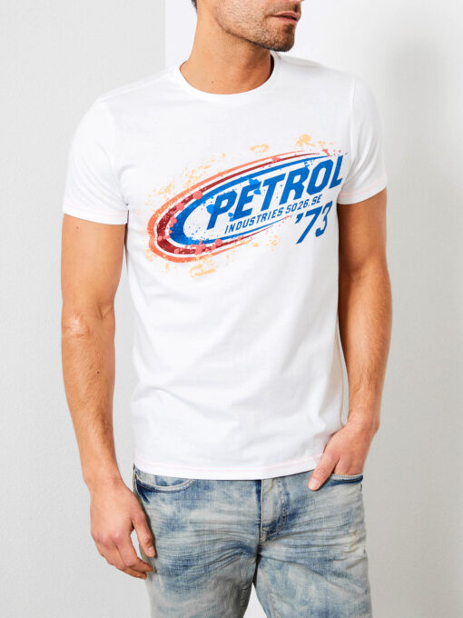 Petrol Industries Artwork T-shirt Bright White