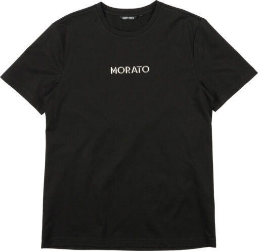 Antony Morato T-Shirt Zwart Met Embossed Morato Logo