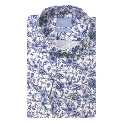 TRESANTI KATOENEN OXFORD OVERHEMD MET BLOEMEN PRINT - TAILORED FIT