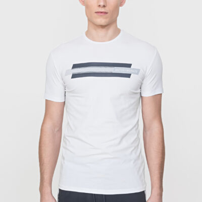 Antony Morato Slim Fit T-Shirt Wit reflecterende print