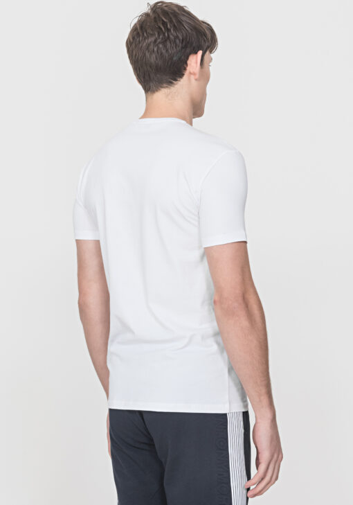 Antony Morato Slim Fit T-Shirt Wit reflecterende print