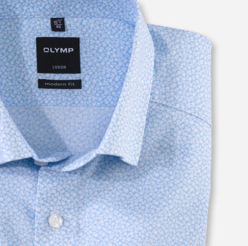 OLYMP Luxor, modern fit, Zakelijke overhemd, Button-Under, Bleu