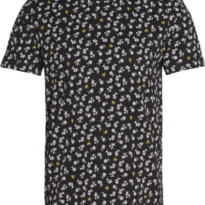 CALVIN KLEIN T-SHIRT ALL-OVER PRINT CK BLACK