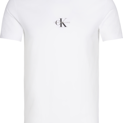 CALVIN KLEIN SLIM T-SHIRT MET LOGO BRIGHT WHITE