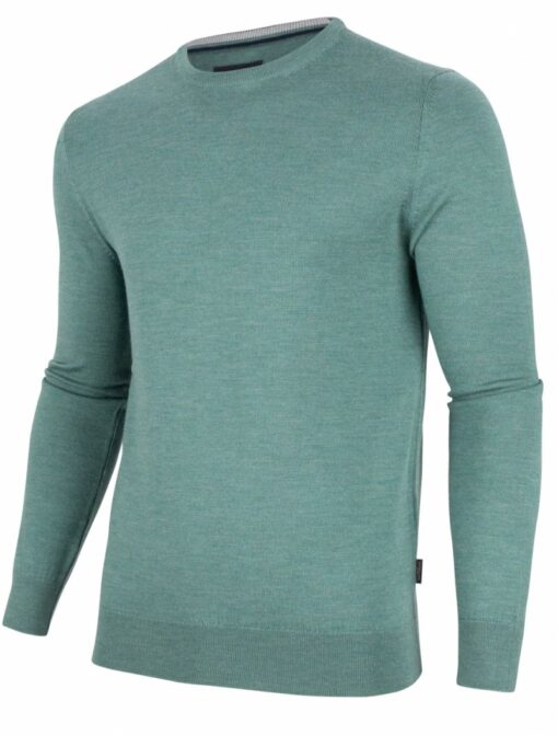 CAVALLARO NAPOLI MERINO R-NECK TRUI GROEN