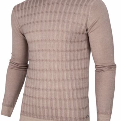 CAVALLARO NAPOLI TESTO GARMENT DYE PULLOVER TAUPE