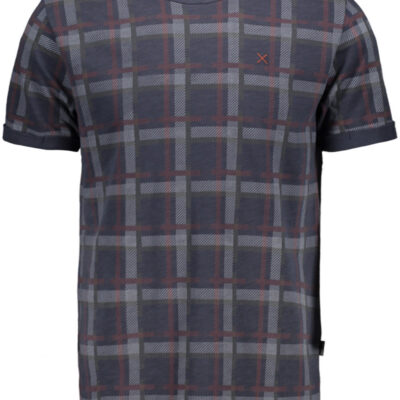 Kultivate Tee Faded Plaid India Ink