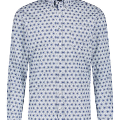 State of Art Overhemd met button down kraag kobalt/lichtblauw