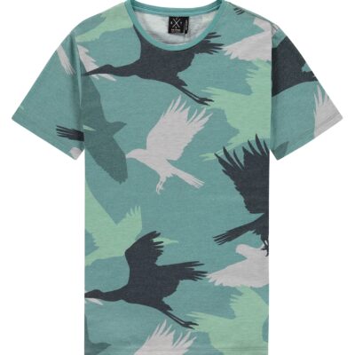 Kultivate Tee Bird Camo Oilblue