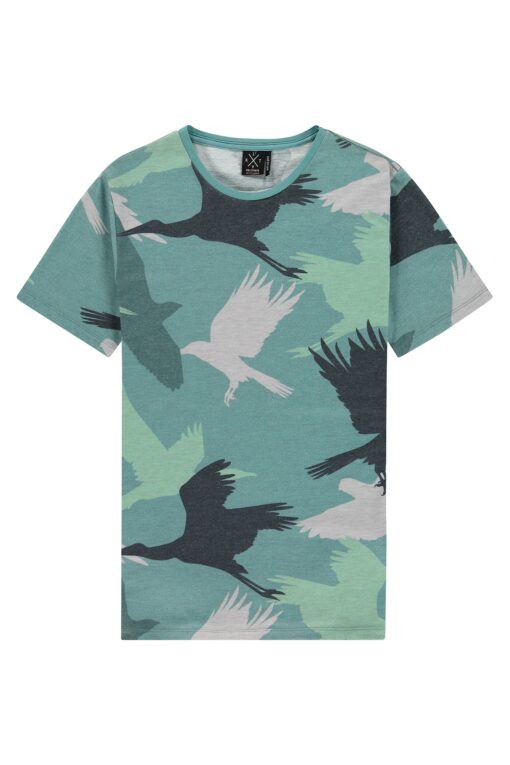 Kultivate Tee Bird Camo Oilblue