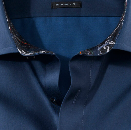OLYMP Luxor Modern Fit, Zakelijke Overhemd, Global Kent, Koningsblauw