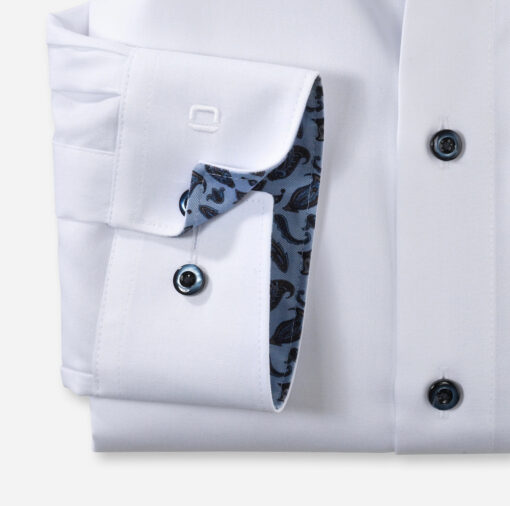 OLYMP Luxor Modern Fit, Zakelijke Overhemd, Button-Down, Wit