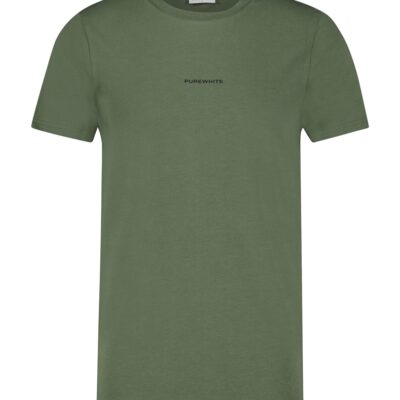 Purewhite Double Collar T-Shirt Army Green