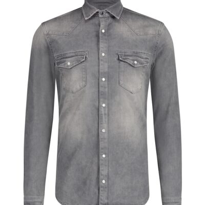 Purewhite Denim Shirt Grey