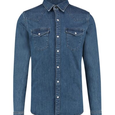 Purewhite Denim Shirt Blue