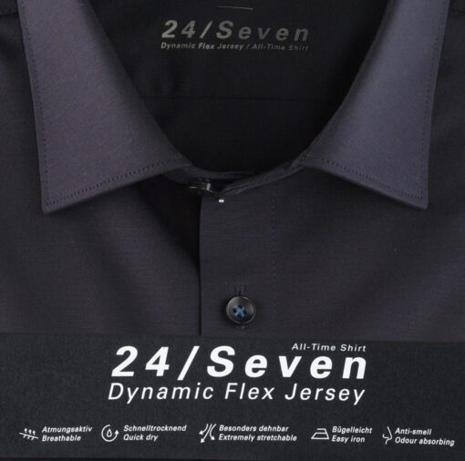 OLYMP Level Five 24/Seven Body Fit, Zakelijke Overhemd, New York Kent, Marineblauw