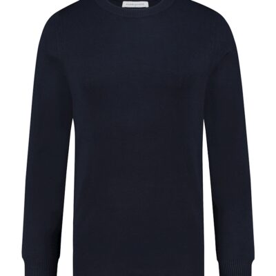 Purewhite Essential Knit Crewneck Navy