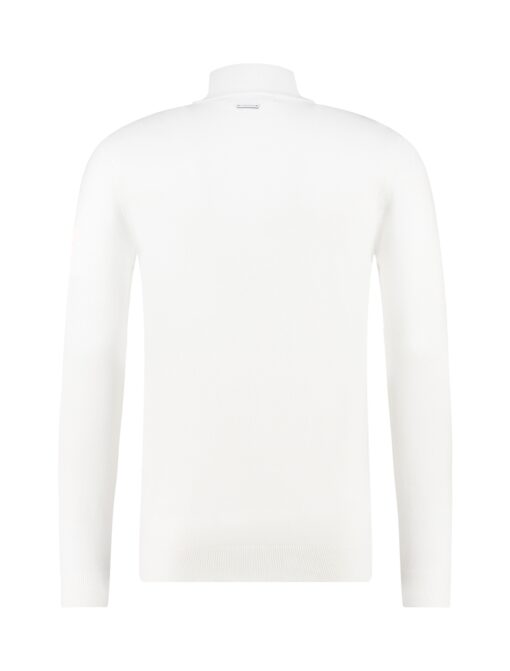 Purewhite Essential Knit Mockneck Off White