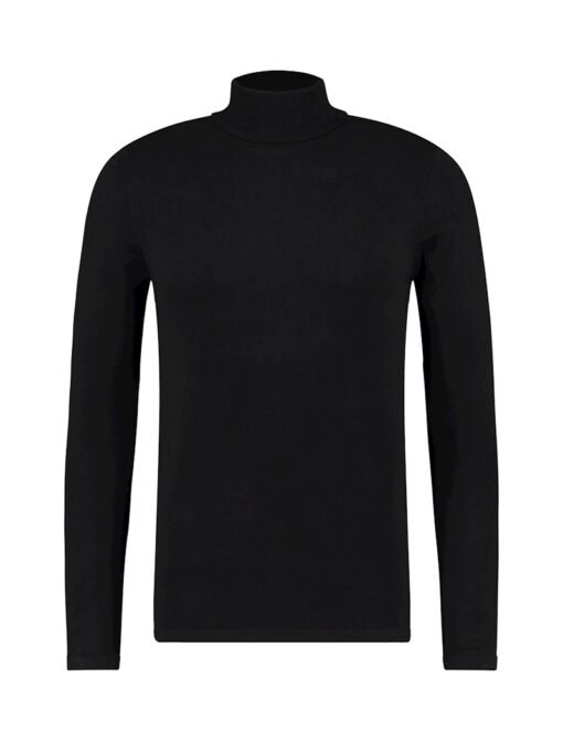 Purewhite Essential Knit Turtleneck Black