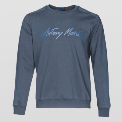 ANTONY MORATO SWEATSHIRT RONDE HALS LOGO BLUE INK