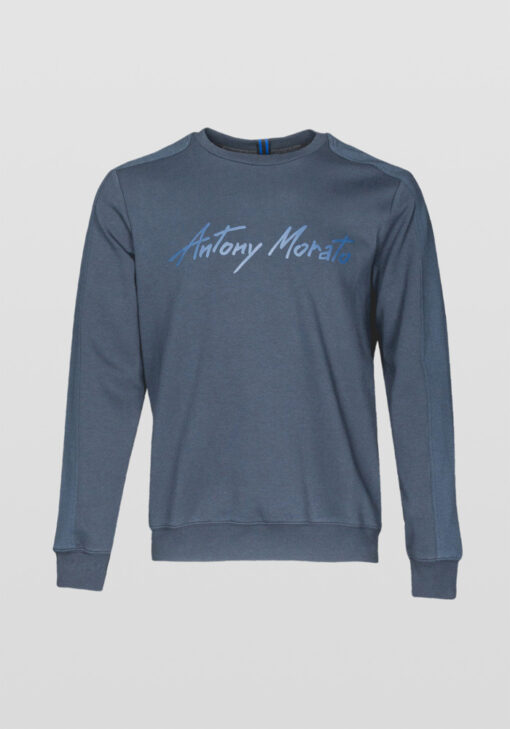 ANTONY MORATO SWEATSHIRT RONDE HALS LOGO BLUE INK