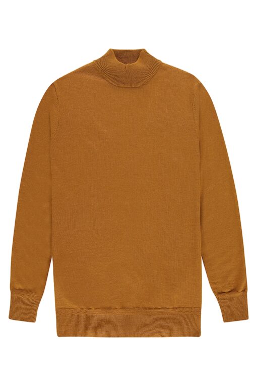 Kultivate Jumper Merino Mock Bonebrown