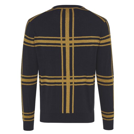 Tresanti Jorik Pullover geruit okergeel