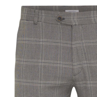 Tresanti Jake Pantalon stretch prince de galles grijs