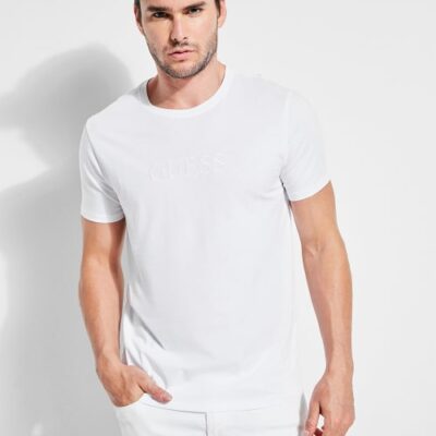 GUESS T-SHIRT MET LOGO TON-SUR-TON